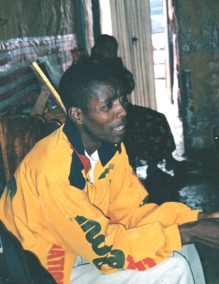 Worku Alemu speaks during a story-collecting session in Bonga