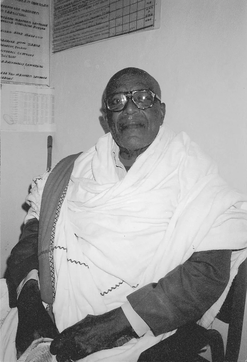 Worku Debelo sits for a portrait during the Oromia story-collecting journey